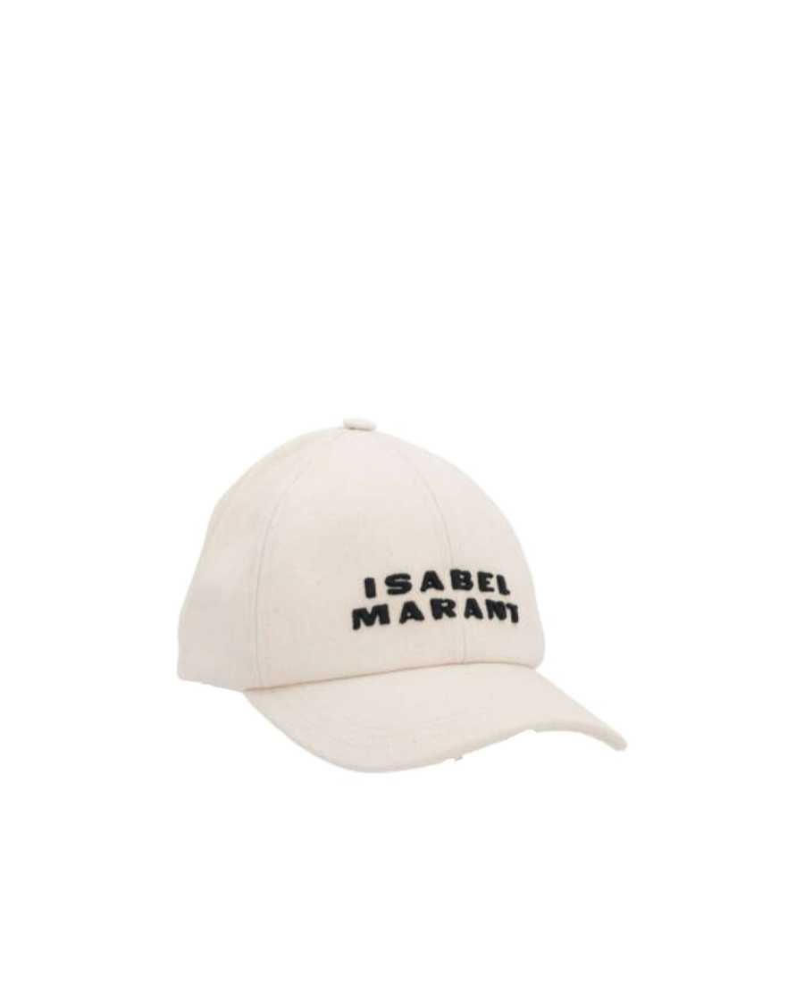 Isabel Marant Tyrone Logo Baseball Cap In White