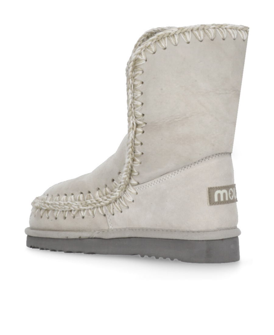 Mou Round-head Short Boots In Gray
