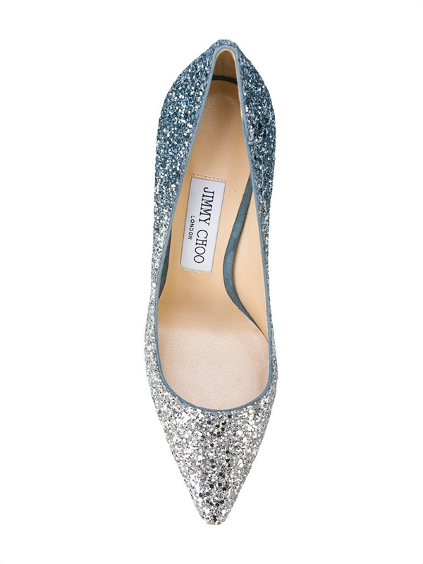 Jimmy Choo Romy Spring Onion Effect High Heels In Multicolor