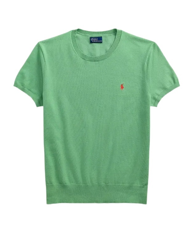 Polo Ralph Lauren Short-sleeve Knit Top In Green