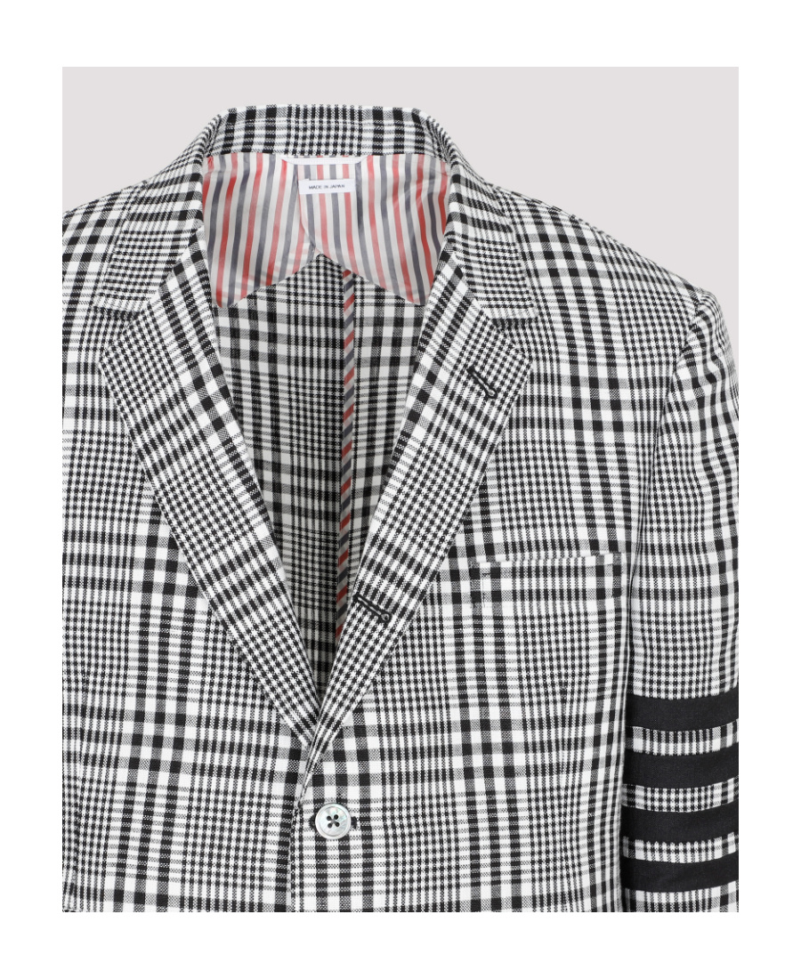 Thom Browne Single-breasted Blazer In Gray