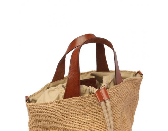 Ibeliv Weaving Basket Bag In Nude