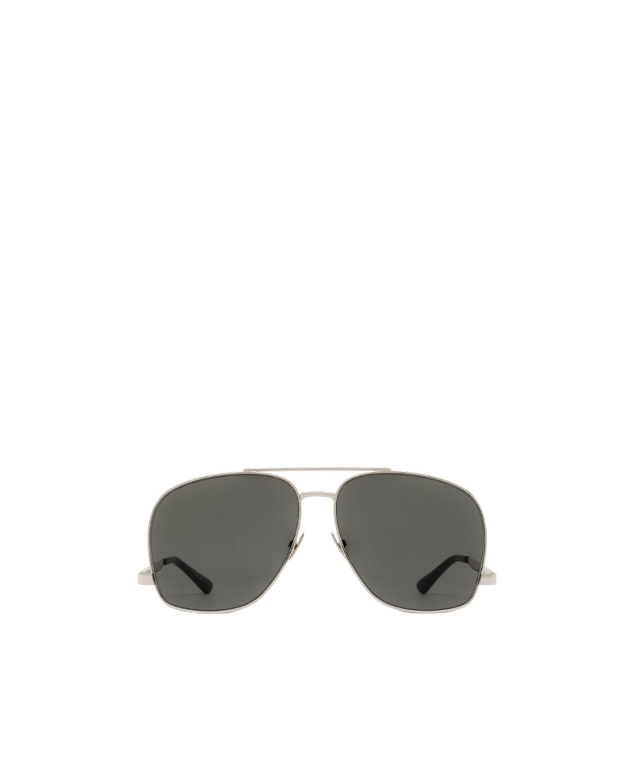 Saint Laurent Eyewear Pilot Frame Sunglasses In Gray