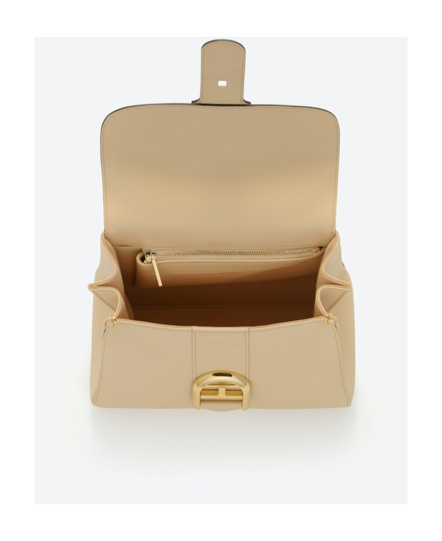 Delvaux Logo Shoulder Bag In Nude