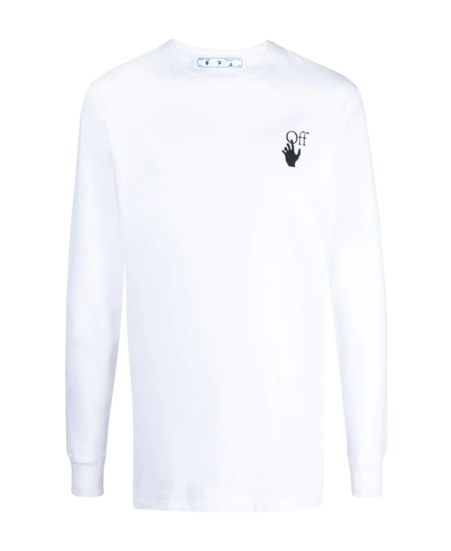 Off-white Gradient Arrows-motif Longsleeved T-shirt In White