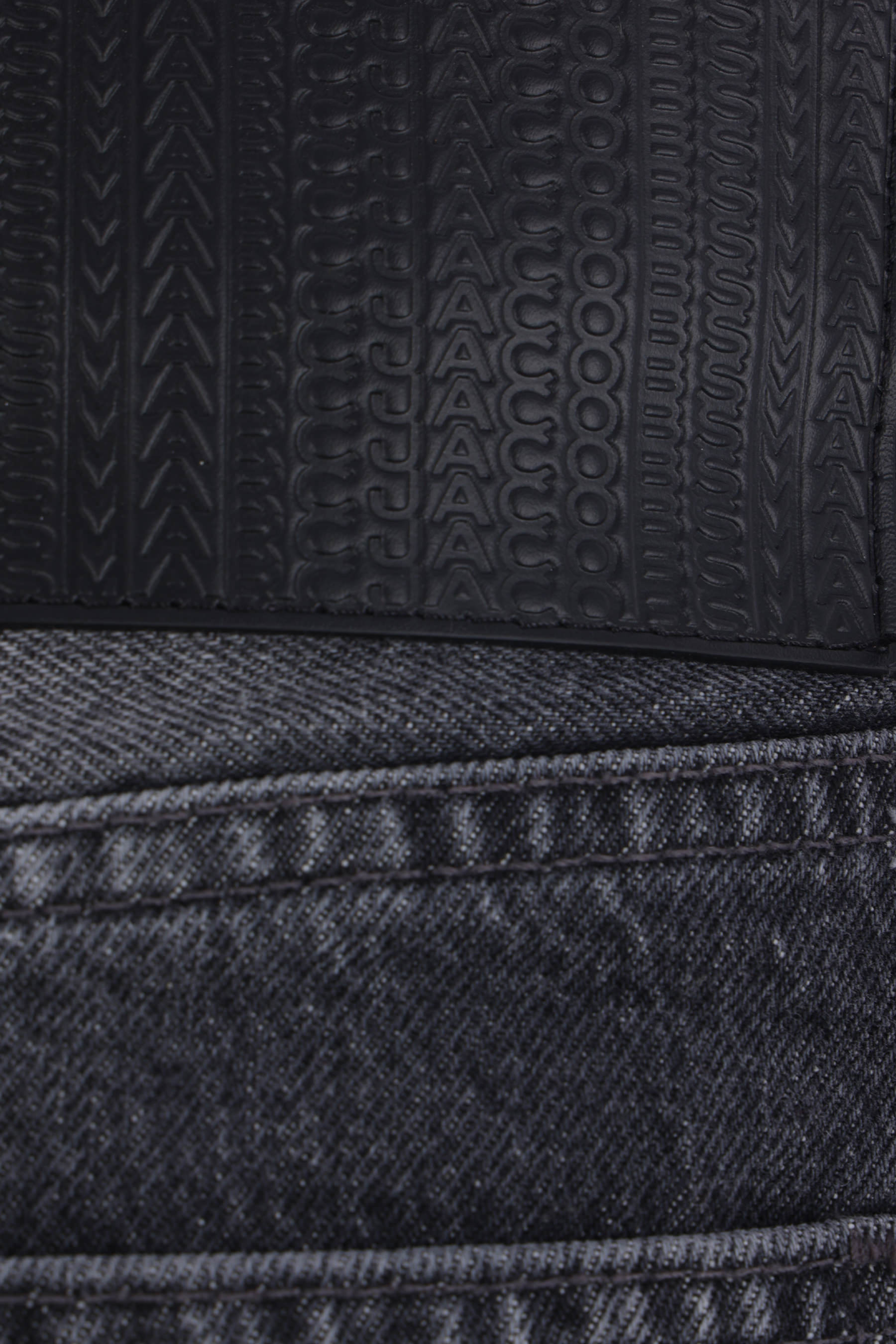 Marc Jacobs Midi Denim Skirt With Back And Front Pockets In Black