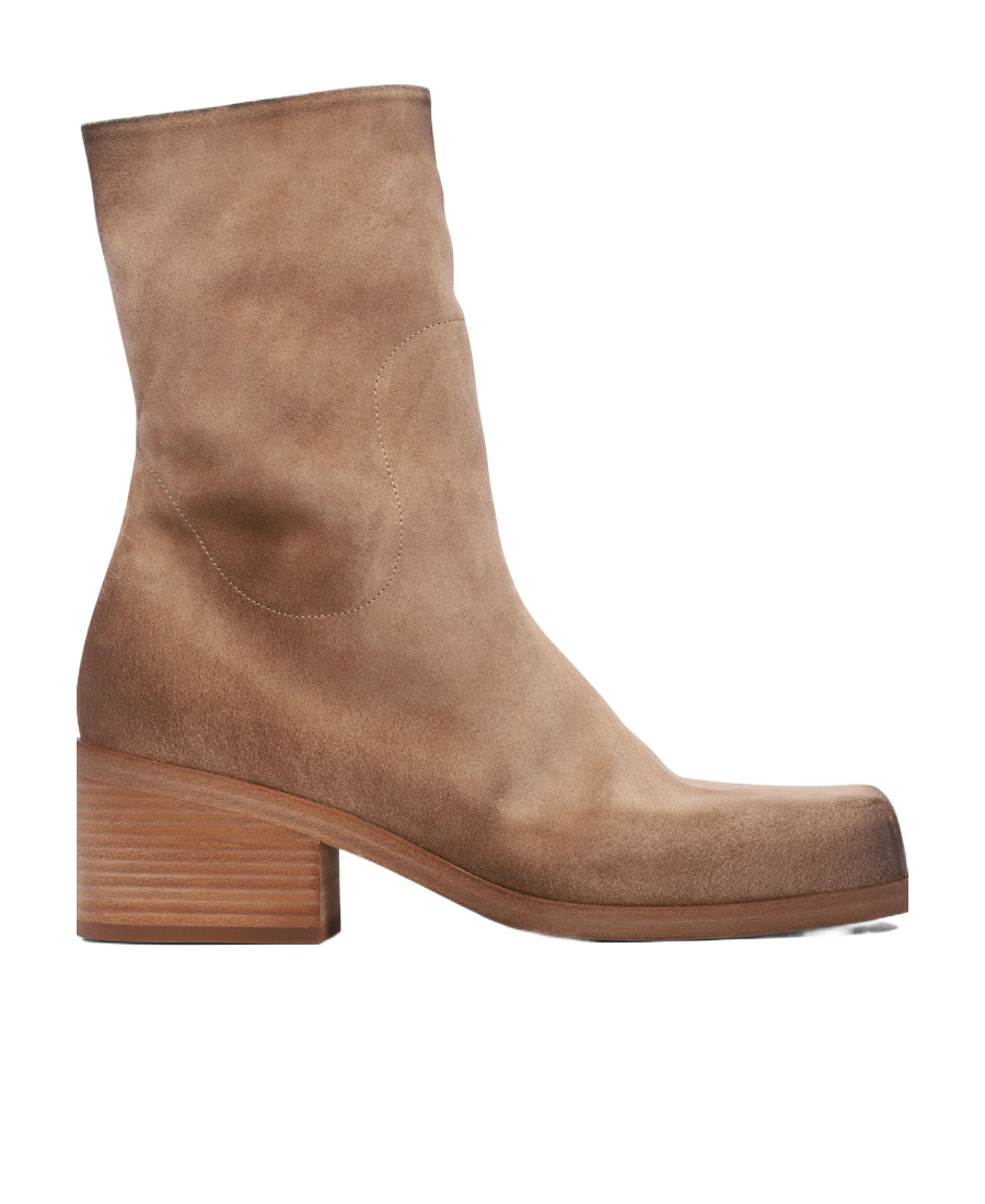 MARSÈLL BLOCK-HEEL SUEDE ANKLE BOOTS 