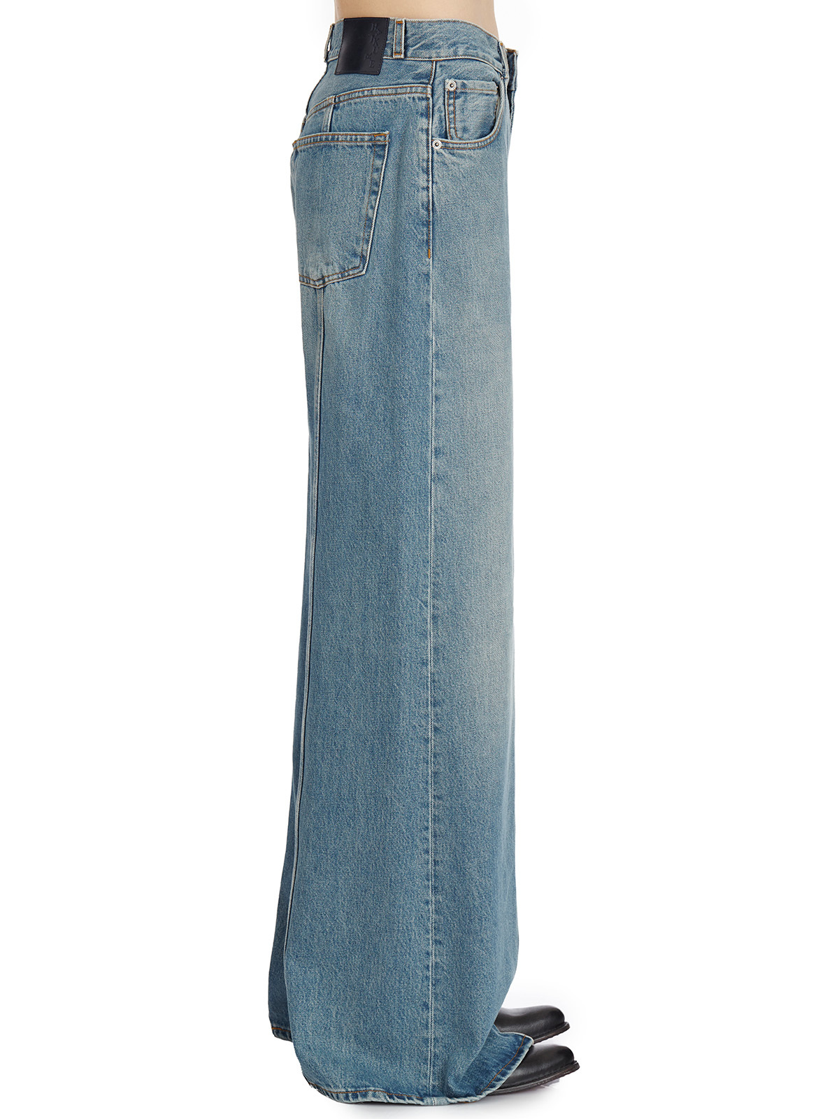 Haikure Five-pocket Denim Trousers In Blue