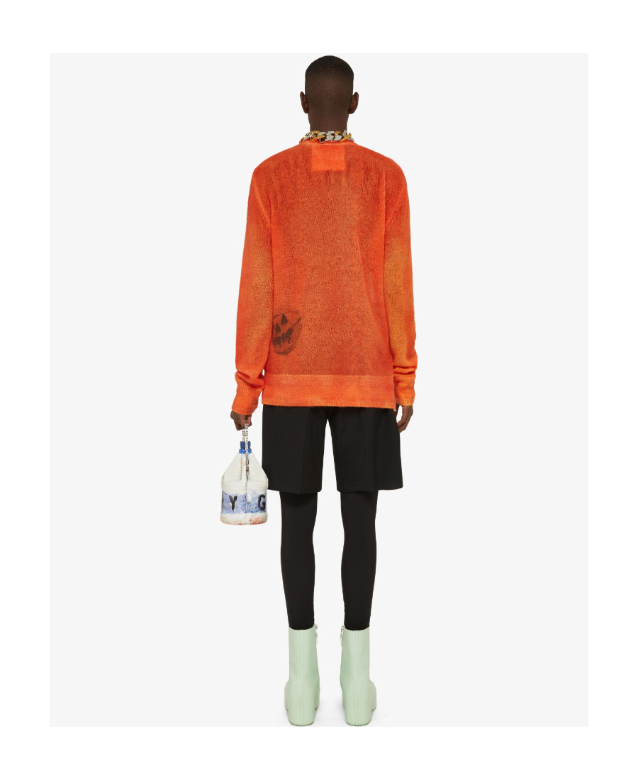 Givenchy Ceramics-print Crew-neck Jumper In Red