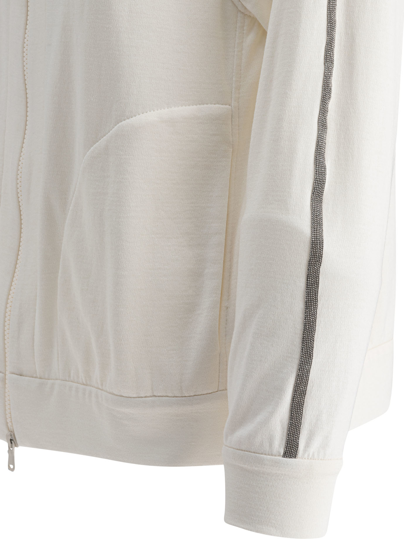 Brunello Cucinelli Hooded Sweater In White
