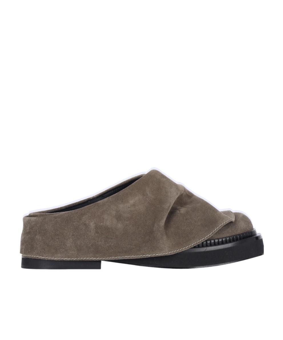 Shop Attico The Mini Robin Sabot Shoes In Green