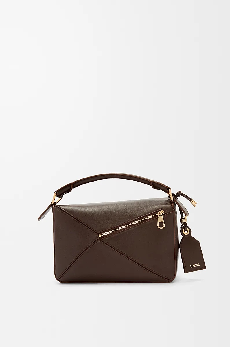 Loewe Small Puzzle Shoulder Bag In Brown