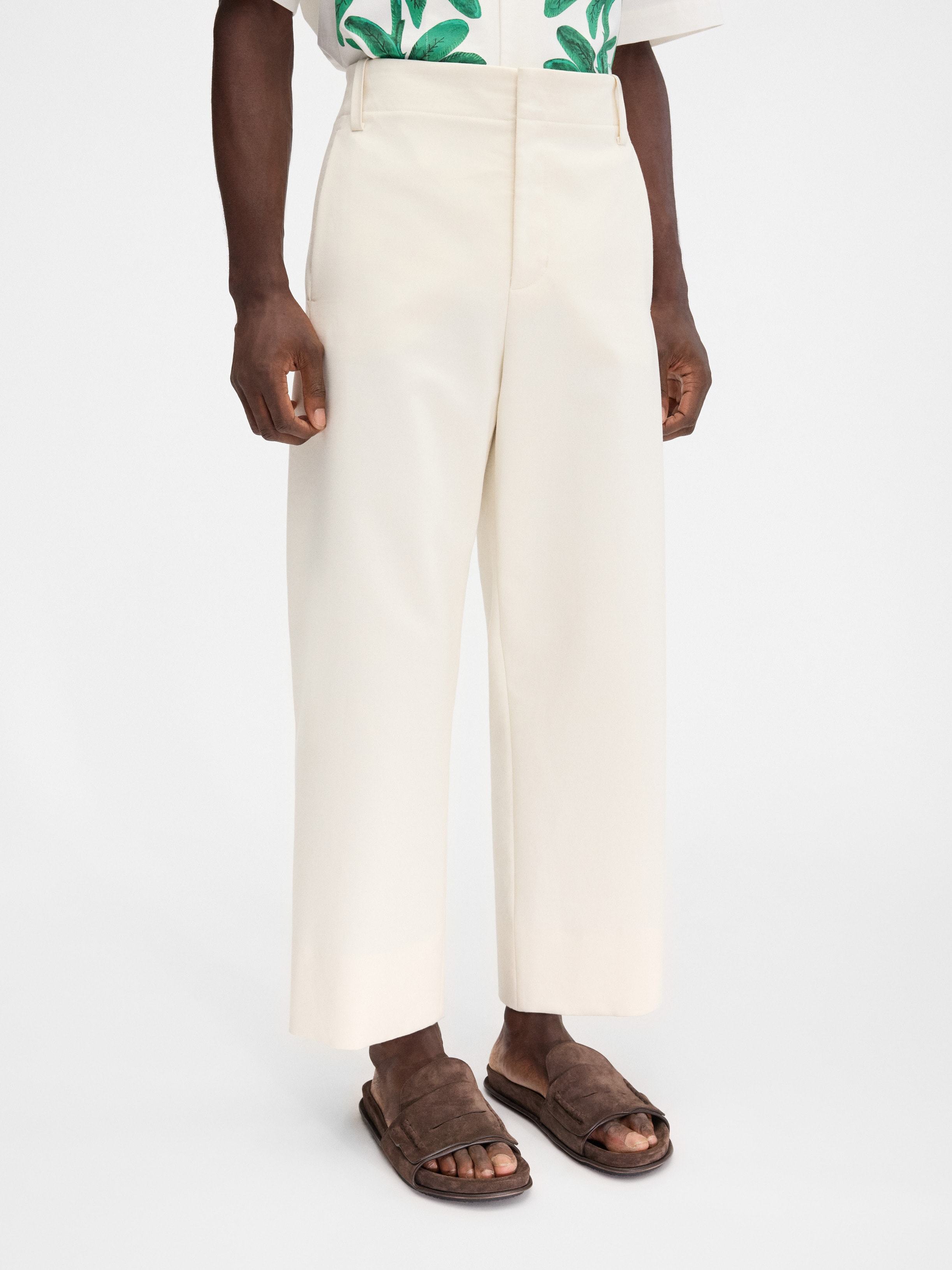 Jacquemus Belt-loop Casual Pants In White