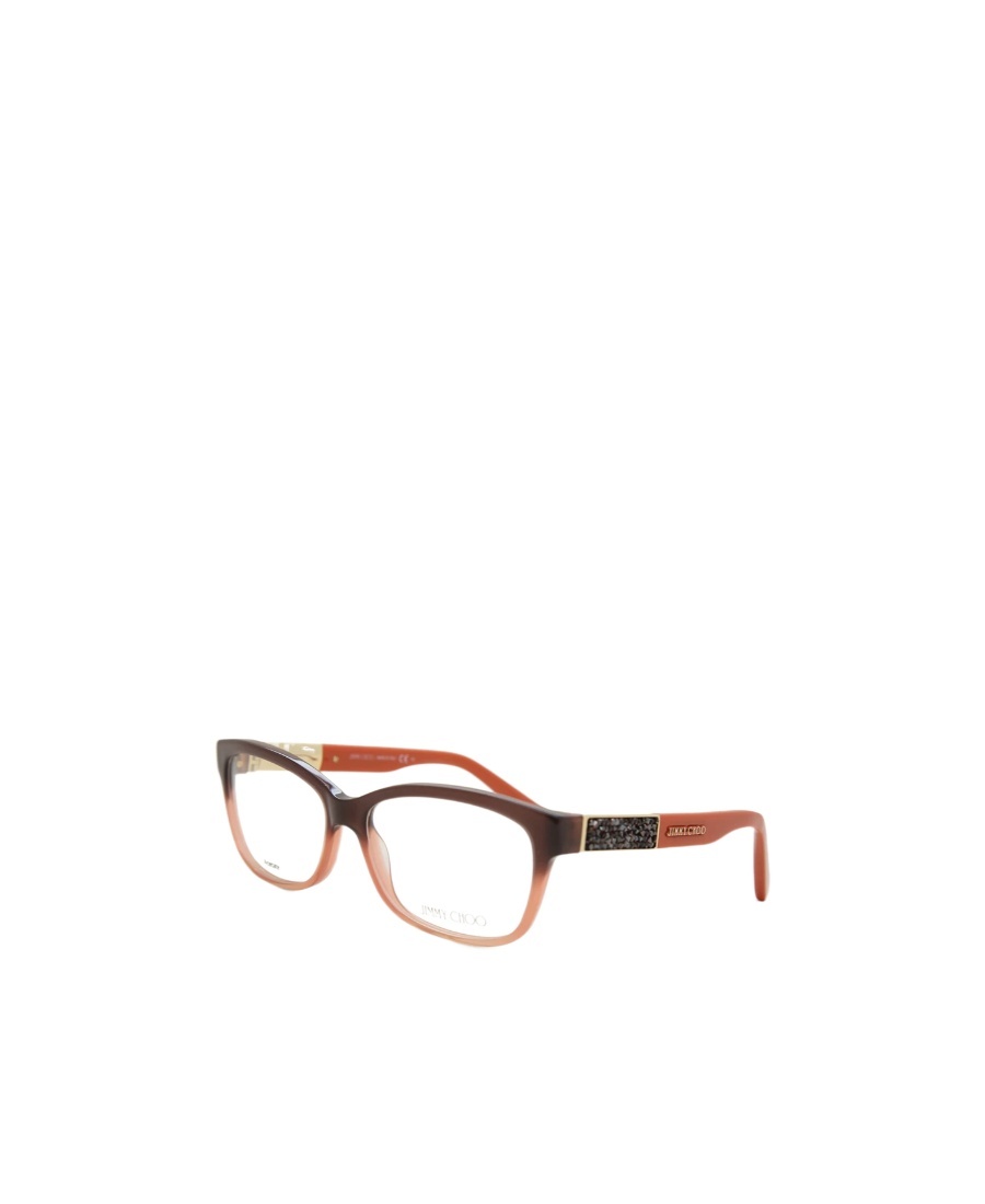 Jimmy Choo Eyewear Rectangular Frame Glasses In White