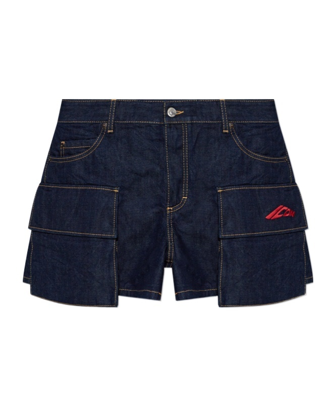 Dsquared2 Denim Shorts With Belt Loops