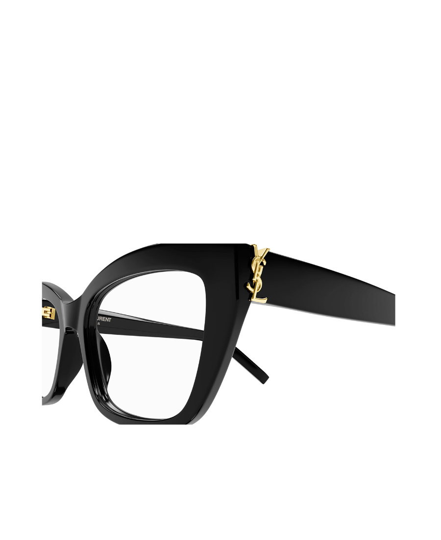 Saint Laurent Slm117 Cat-eye Frame Glasses In Black
