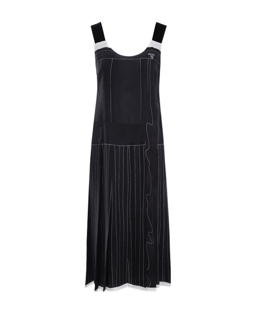 Prada Women's Silk Dress In Black