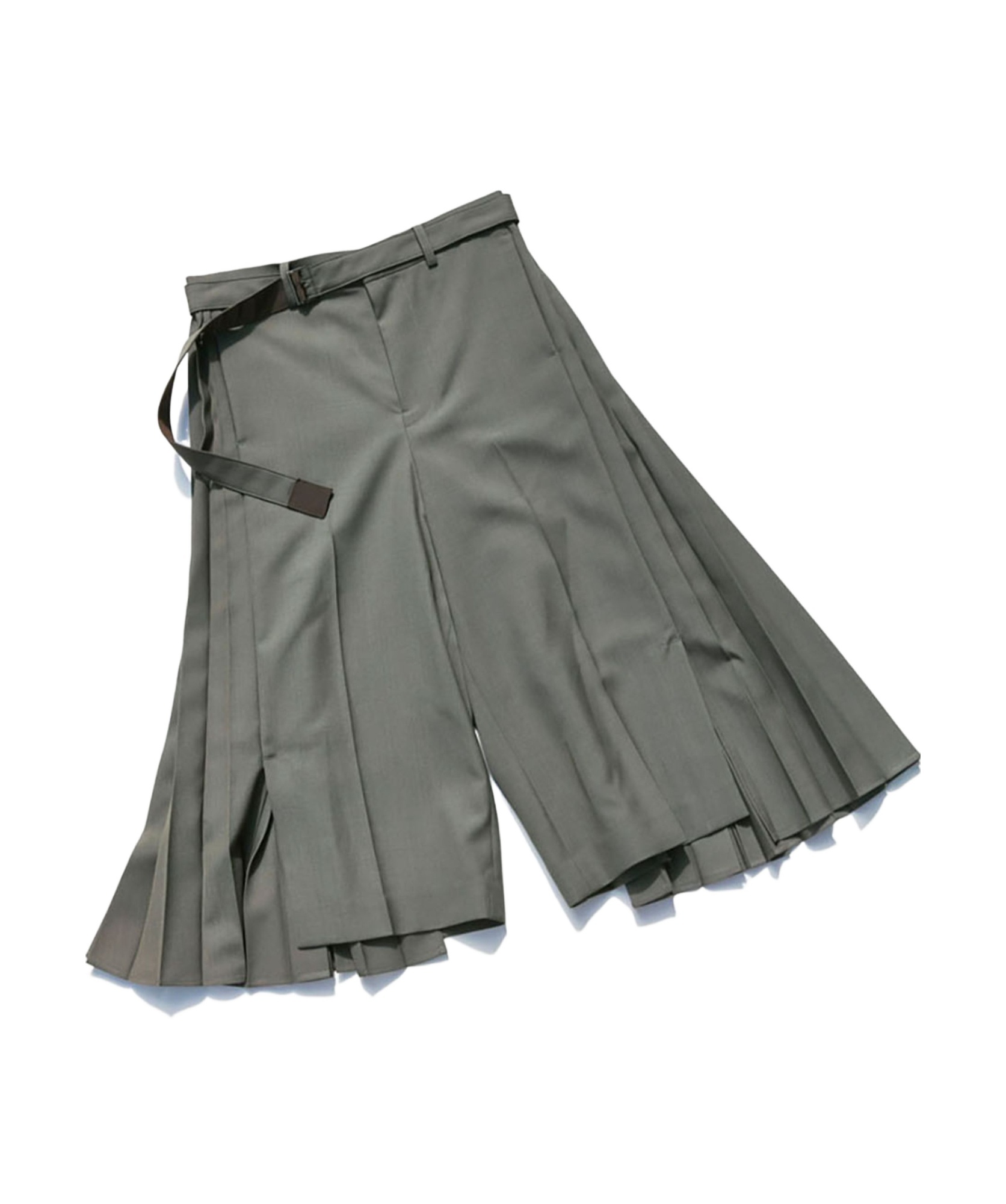 SACAI BELT-LOOP CASUAL PANTS