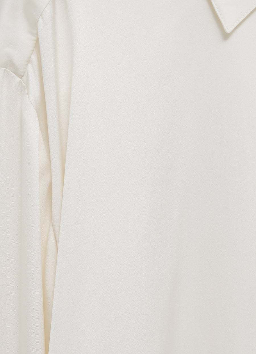 Magda Butrym Satin Shirt In White