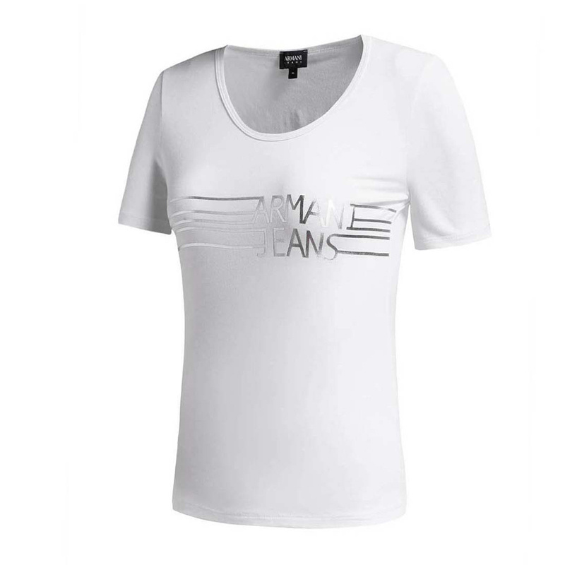 Armani Jeans Logo Printed T-shirt In White