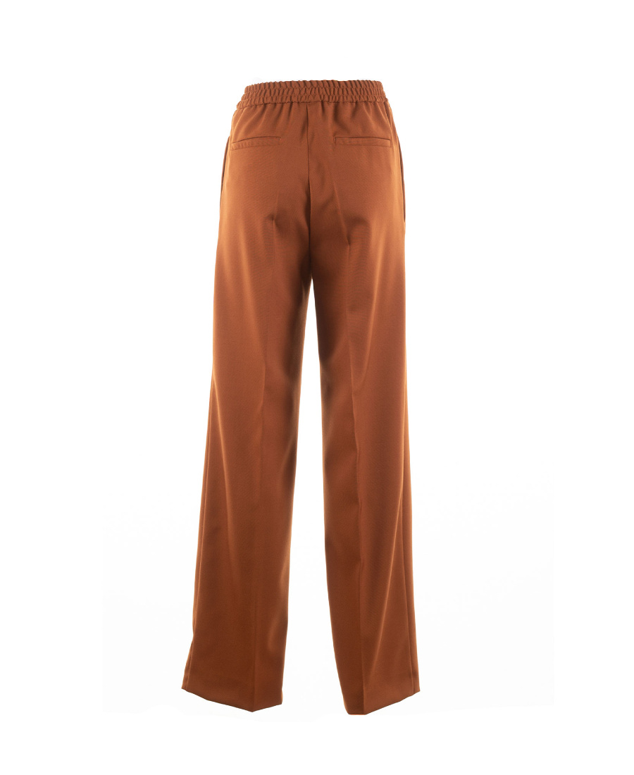 Shop Weekend Max Mara Logo Elastic Sweatpants In Brown