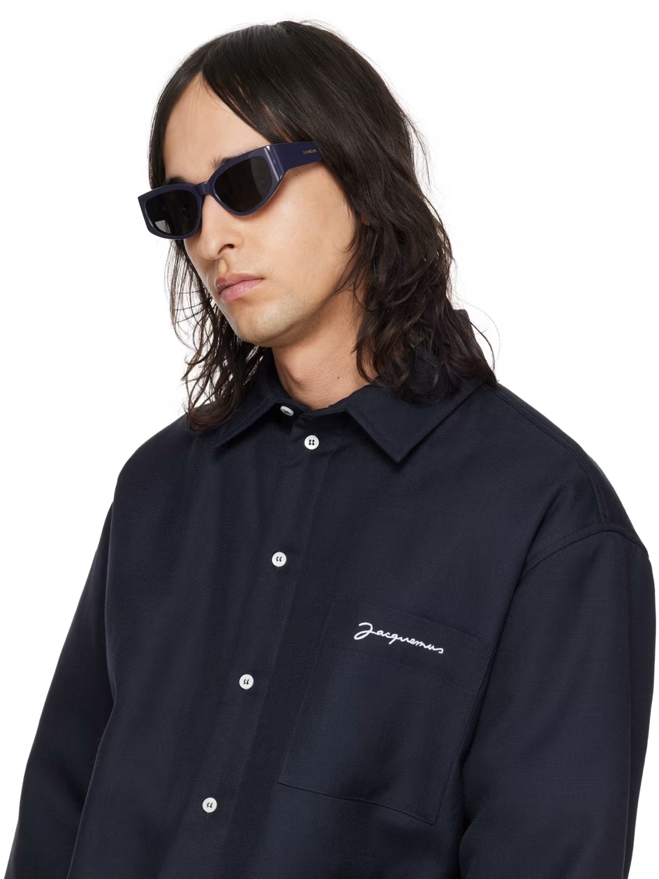Jacquemus Cat's Eye Sunglasses In Gray