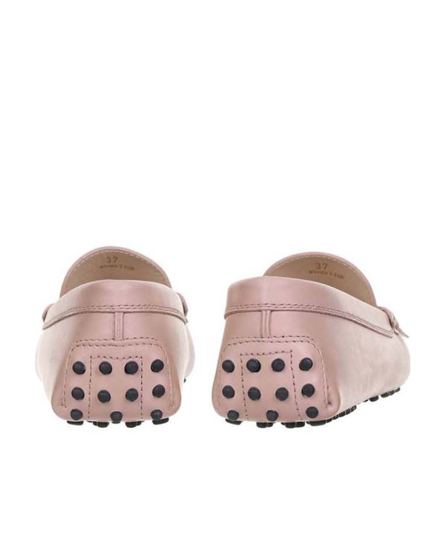 Tod's Gommino Fringed Loafers In Pink