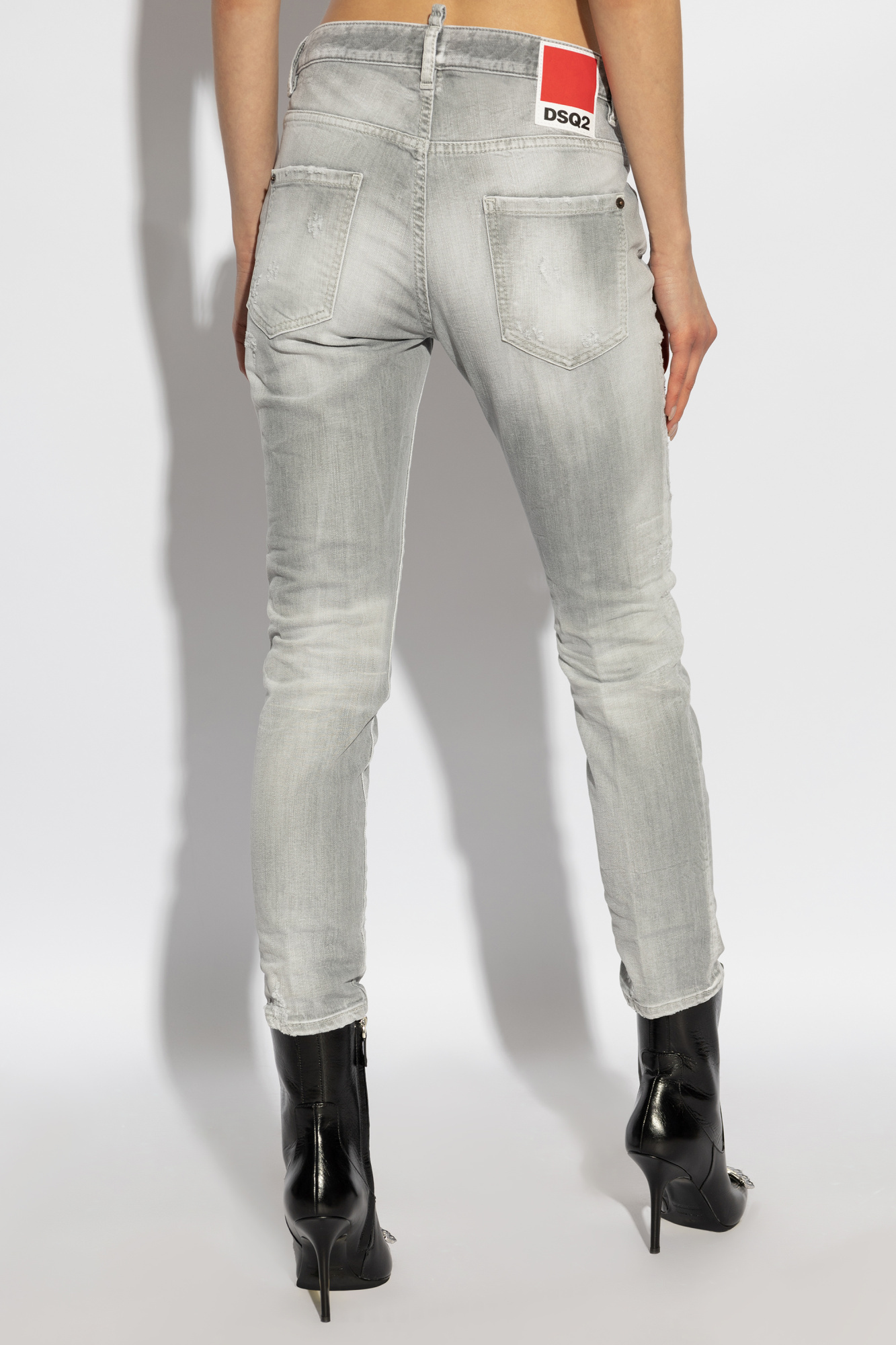 Dsquared2 Jennifer Mid-rise Jeans In White