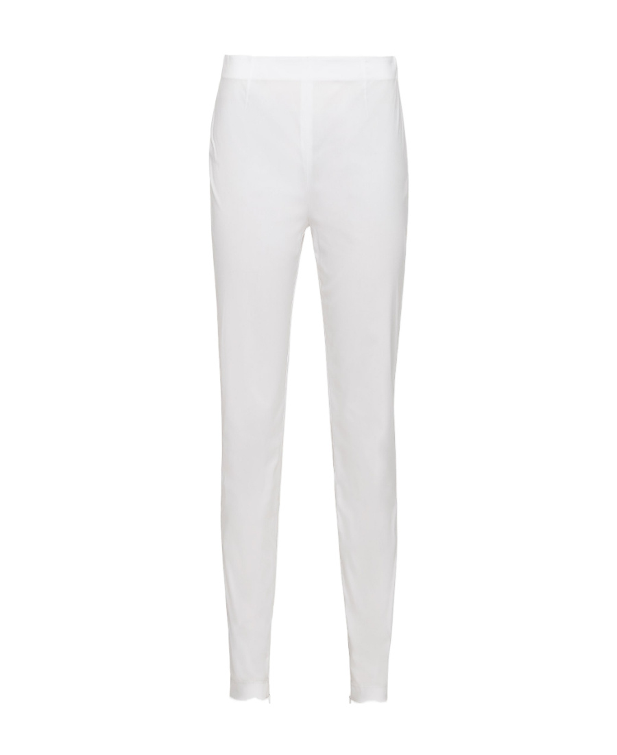 PRADA PRADA LOGO DETAILED HIGH-WAIST PANTS