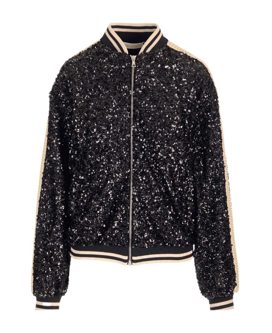 PALM ANGELS SEQUIN-EMBELLISHED BOMBER JACKET