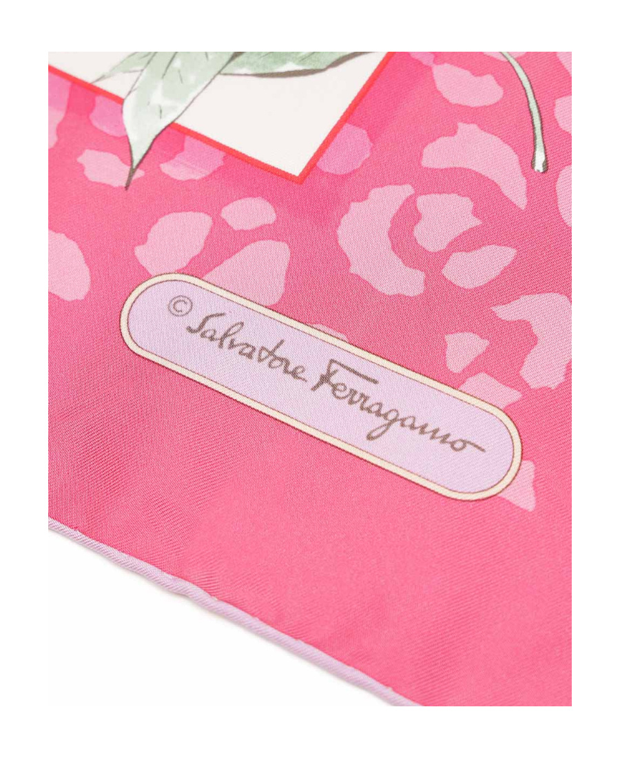 Ferragamo Printed Scarf In Pink