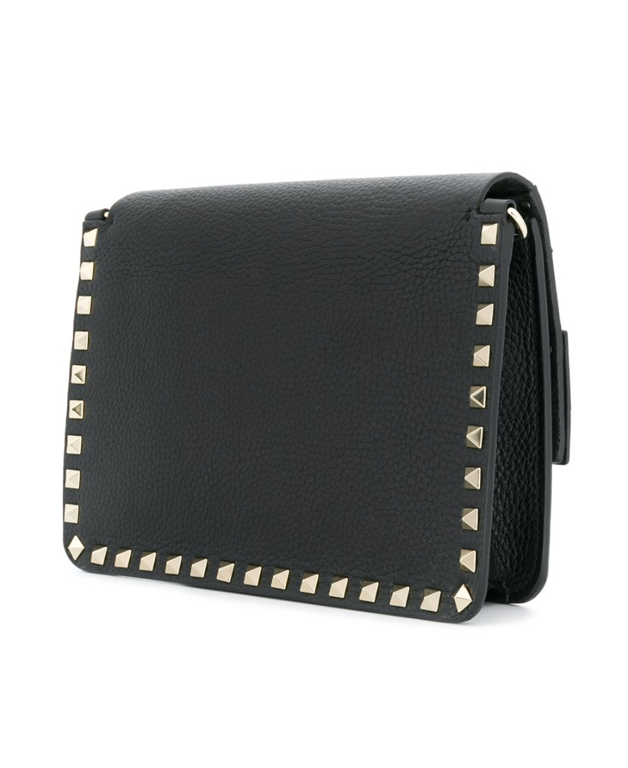 Valentino Rockstud Small Shoulder Bag In Black