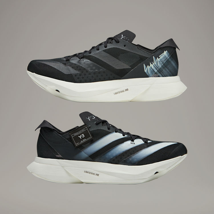 Shop Y-3 Adizero Adios Pro 3.0 Mesh Sneakers In Black