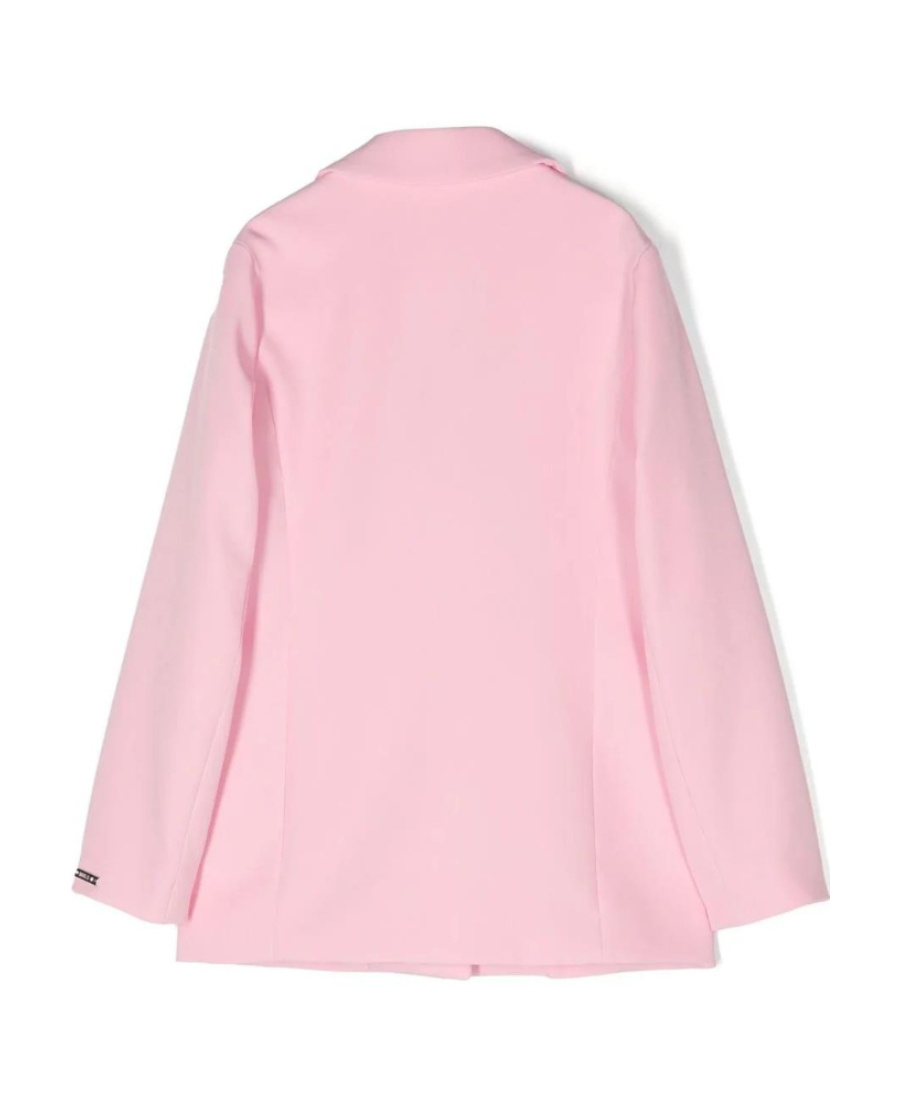 Monnalisa Single-breasted Tailored Jacket In Pink