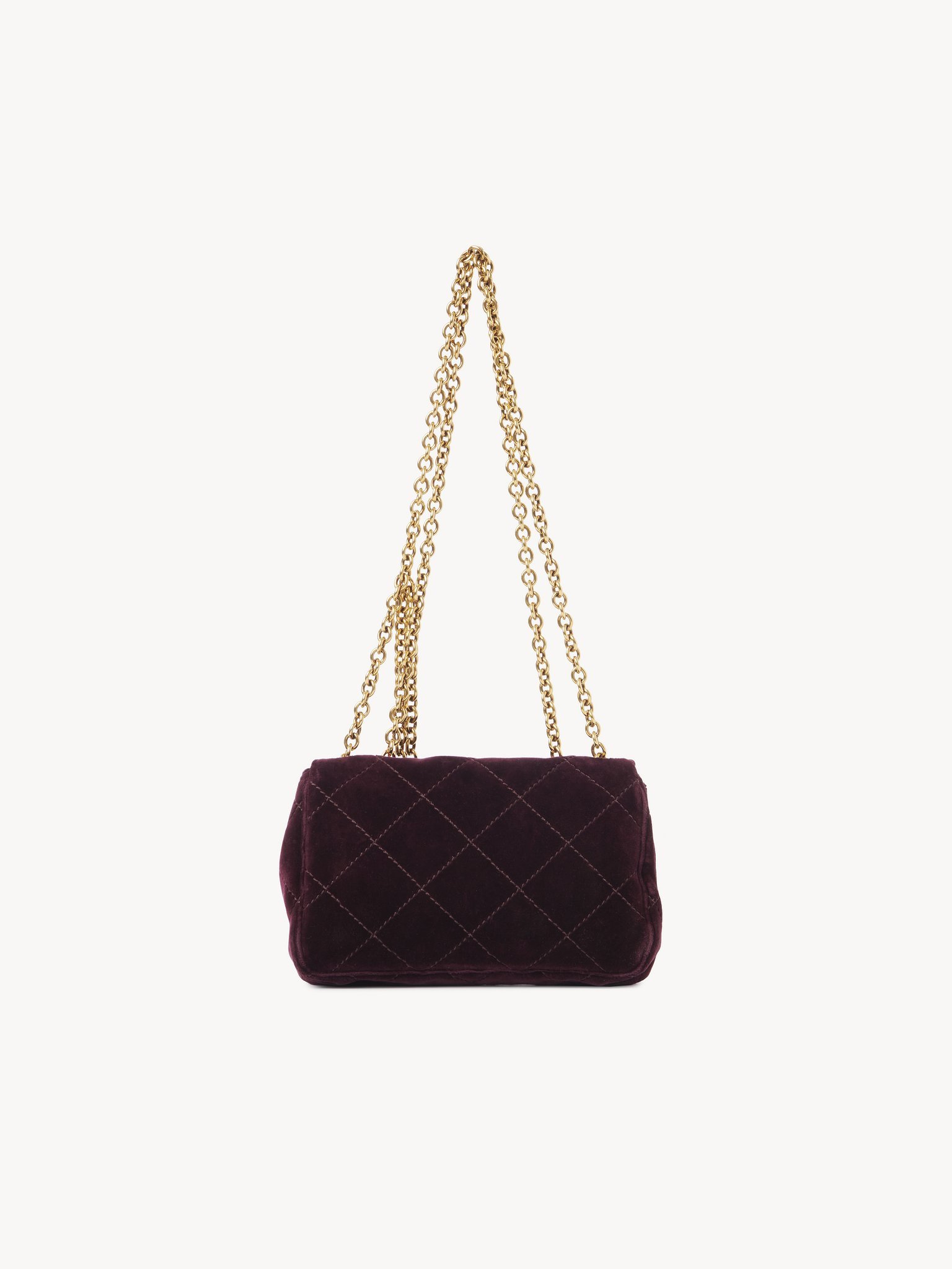 Chloé Small Heritage Velvet Shoulder Bag