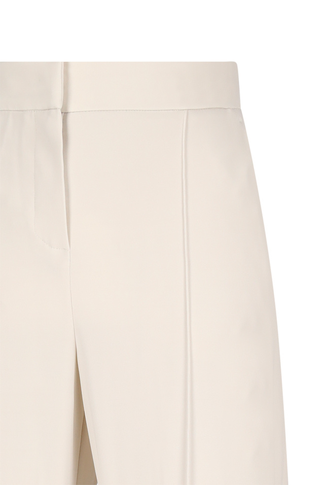 Max Mara Pleated Casual Pants In White
