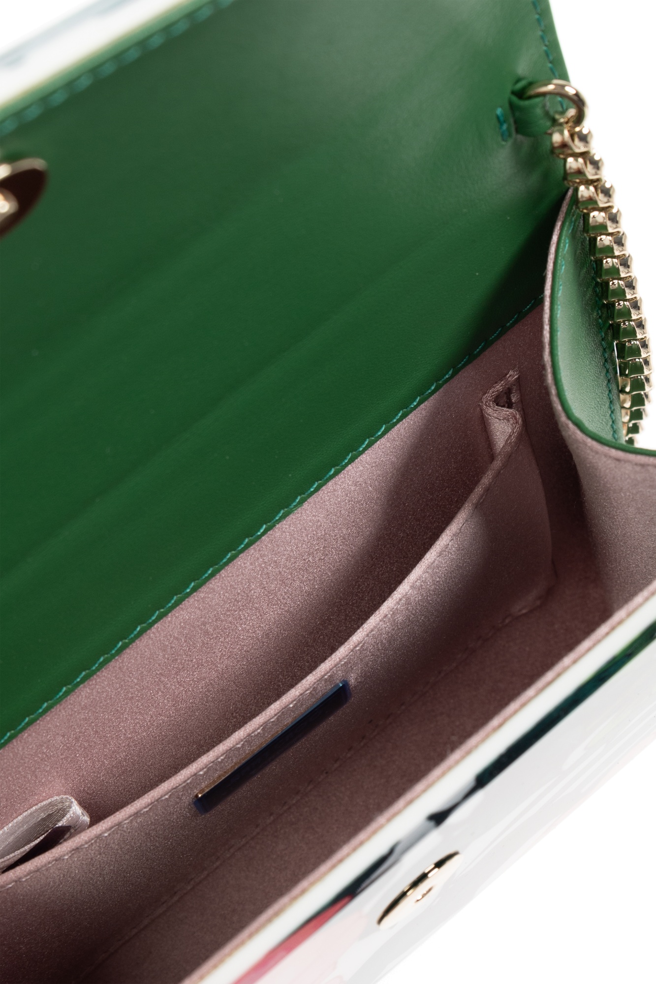 Jimmy Choo Candy Flower Printed Clutch Bag In Green