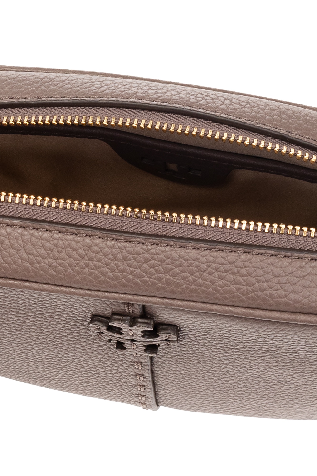 Tory Burch Mcgraw Camera Shoulder Bag In Gray