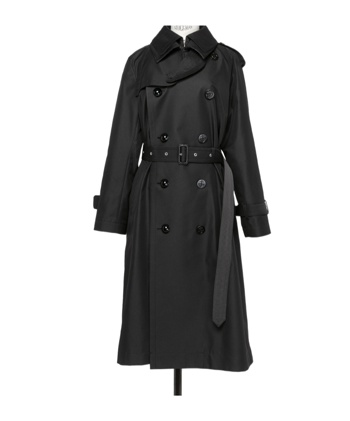 Sacai Cotton Gabardine Coat In Multi