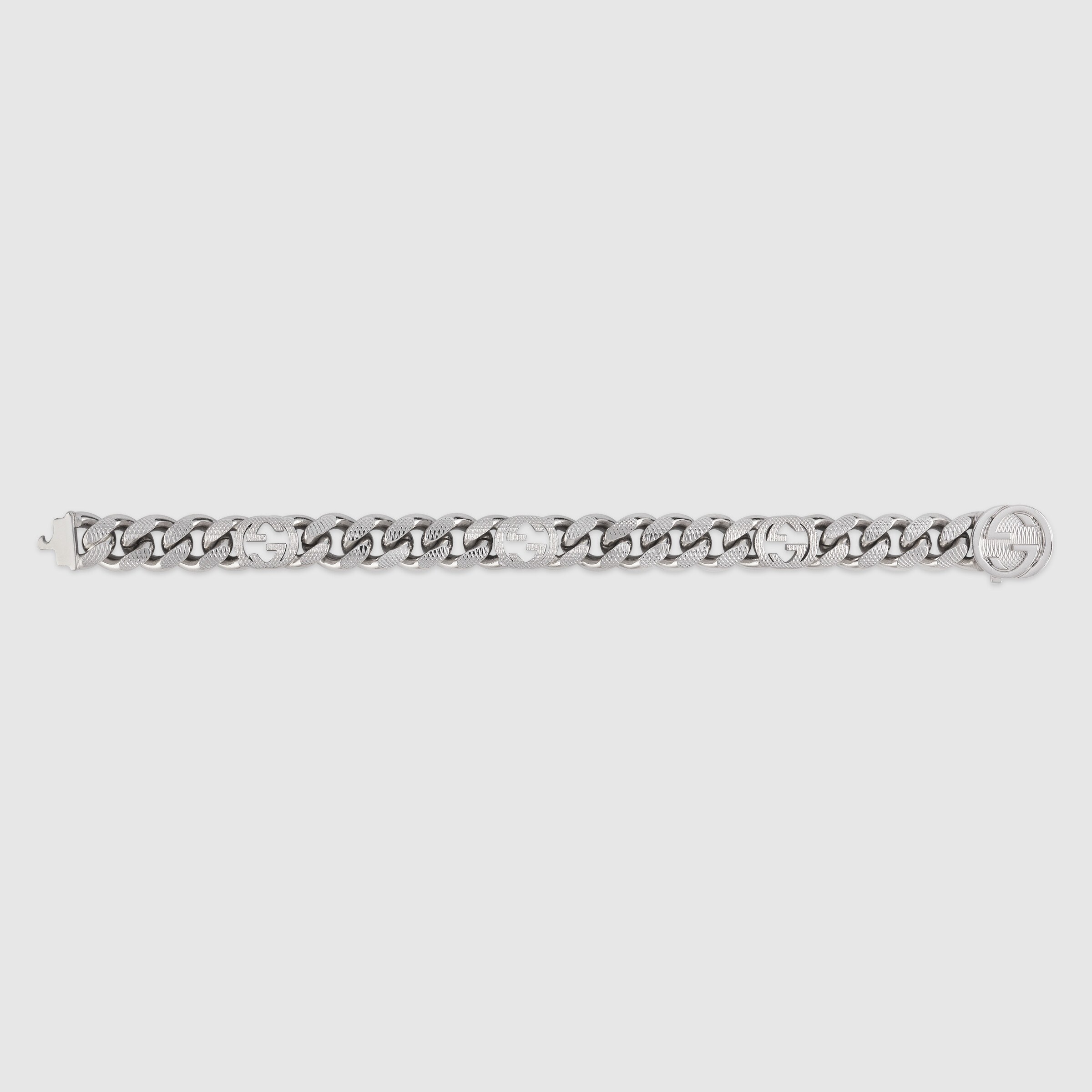 Gucci Interlocking G Bracelet In White