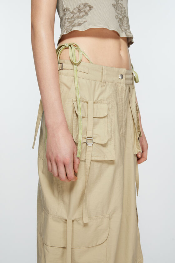 Acne Studios Cargo Skirt In Nude