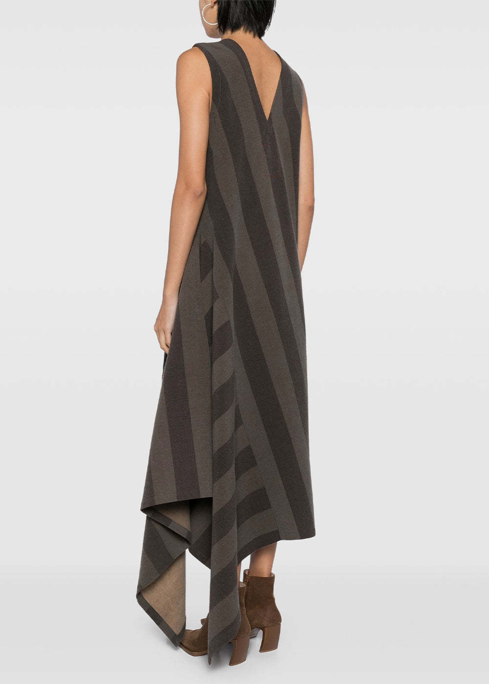 UMA WANG ROUND-NECK DRESS