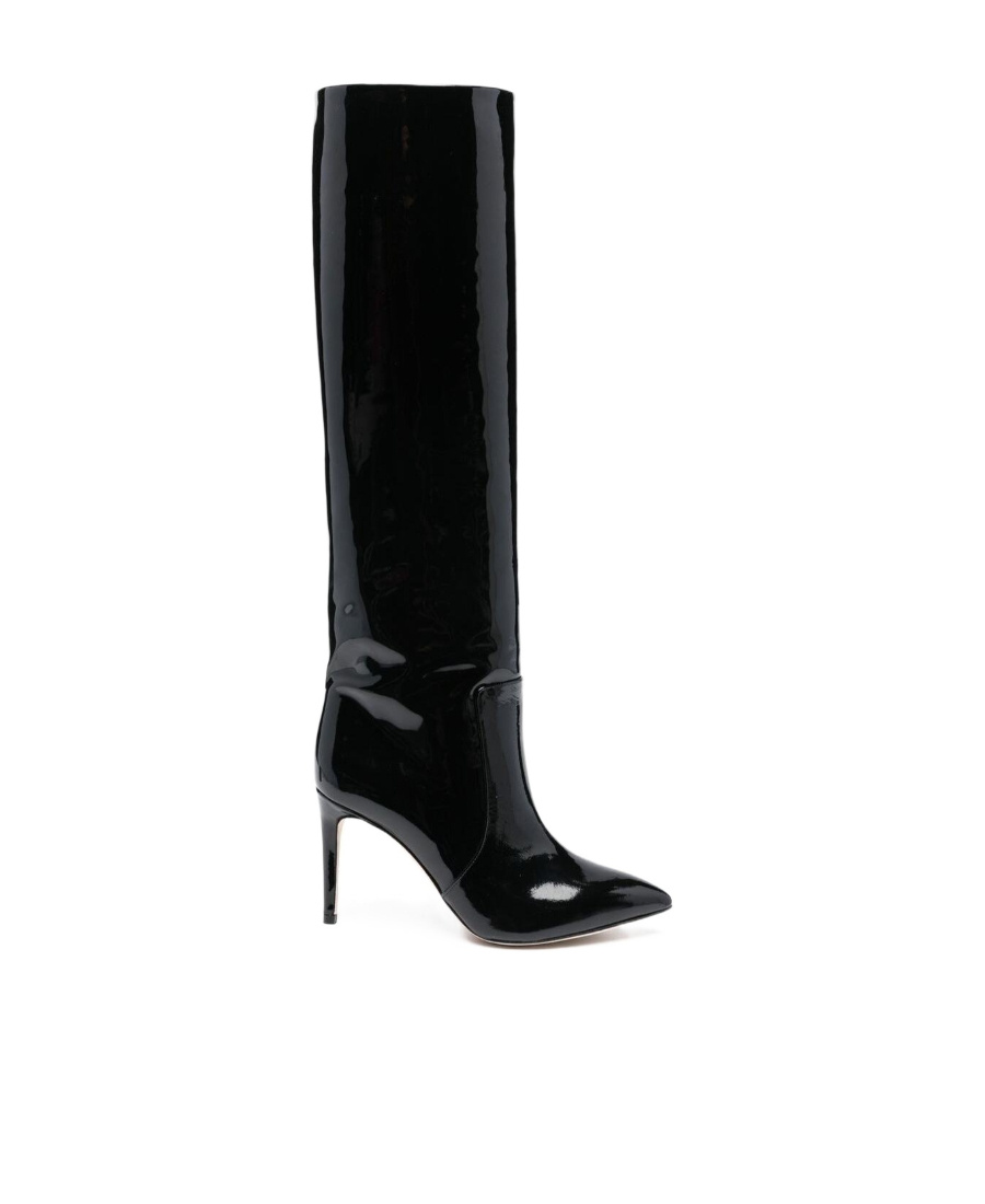 Paris Texas Pointed-toe 90mm Heeled Boots In Black