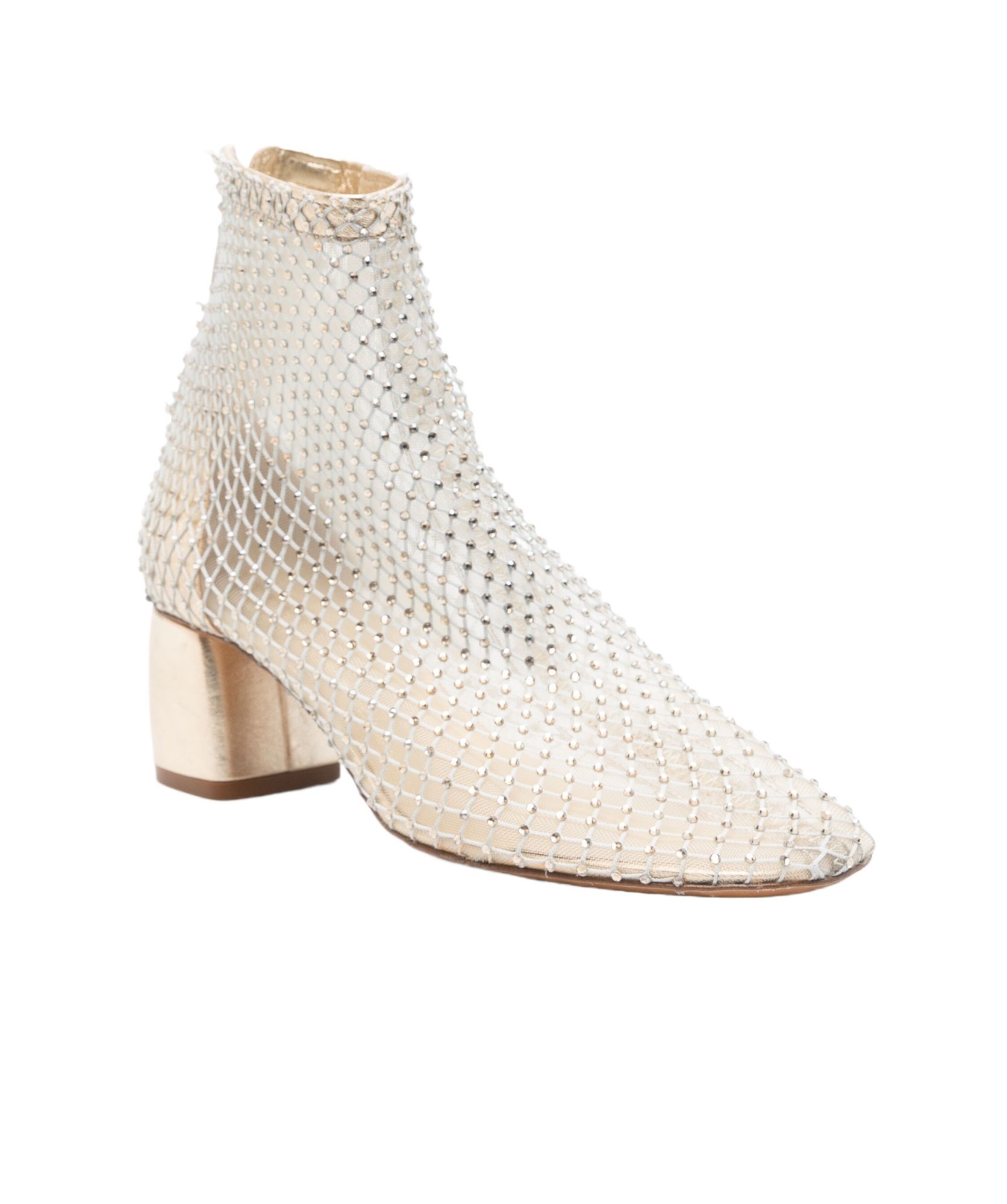 Shop Forte Forte Mesh Ankle Boots In White