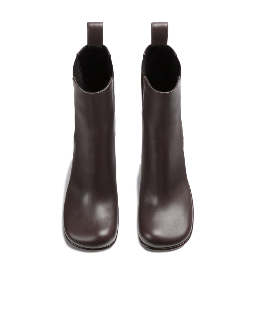 Shop Bottega Veneta Logo Short Boots In Black