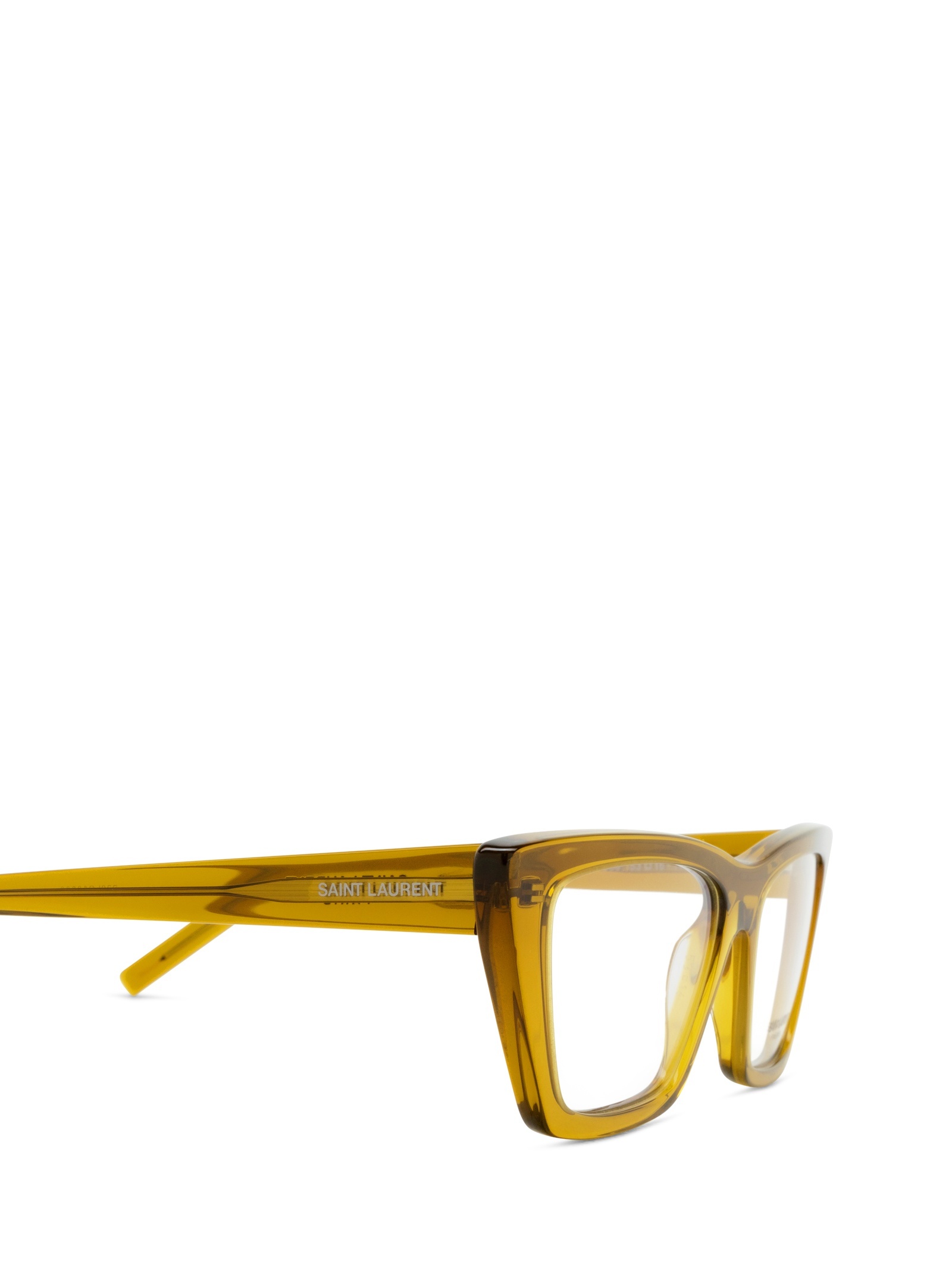 Saint Laurent Square Mirror In Yellow