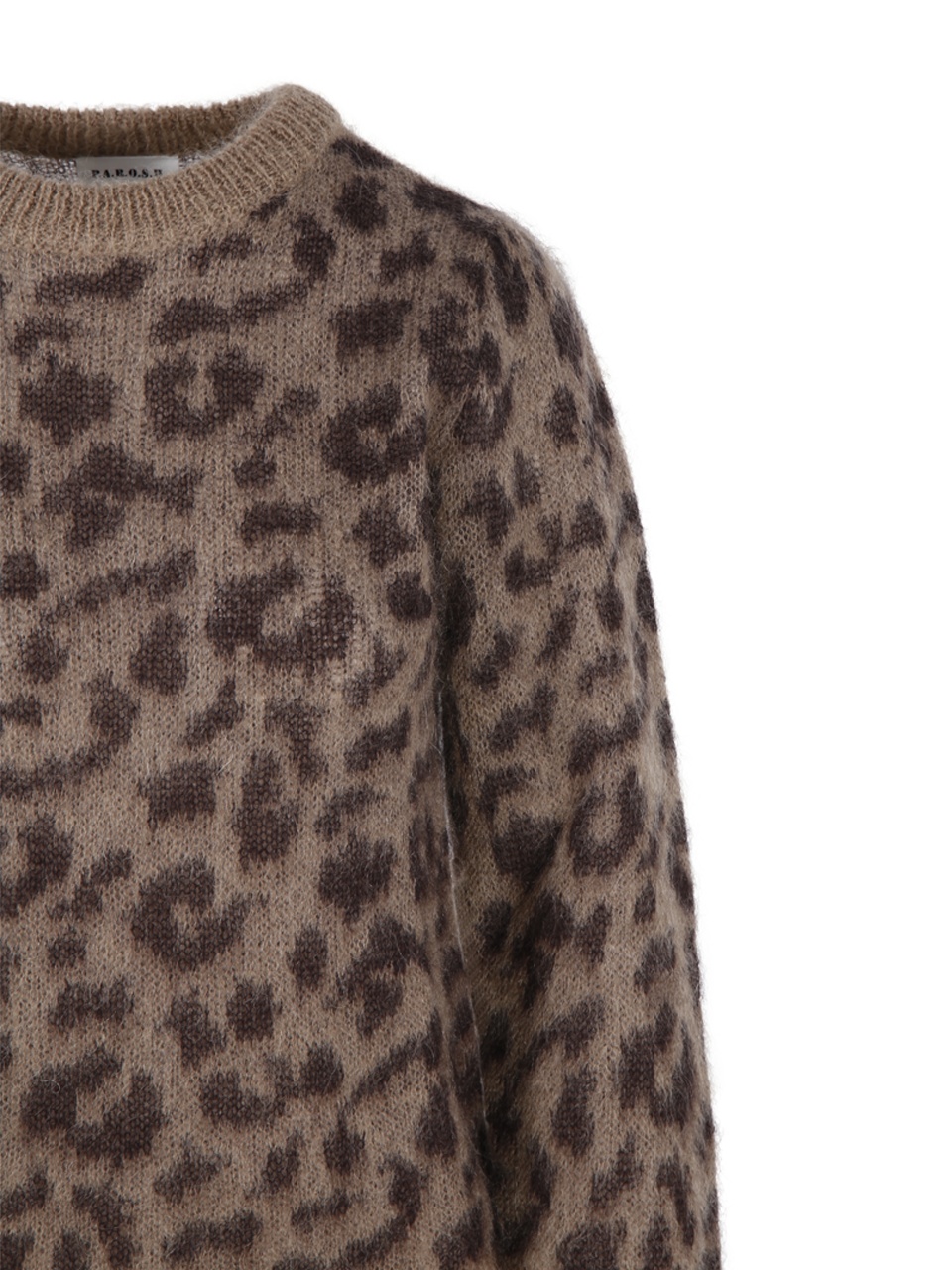 Shop P.a.r.o.s.h Long-sleeved Sweater In Brown