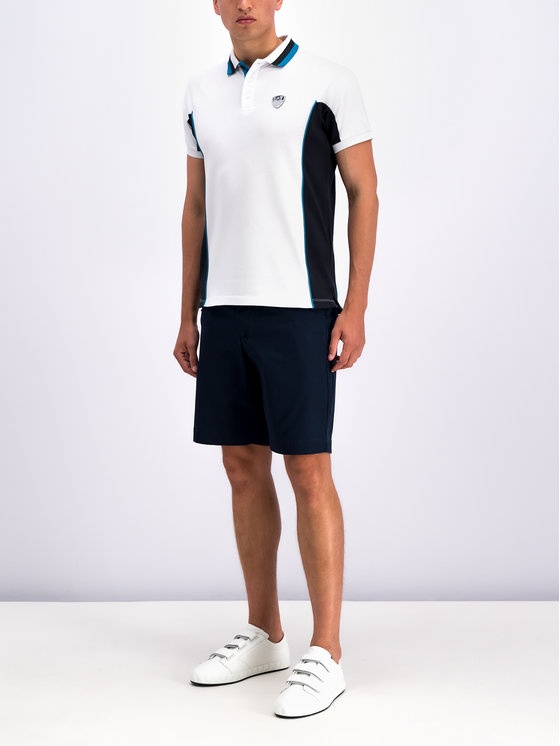 Ea7 Midnight Blue Straight Shorts In Blue