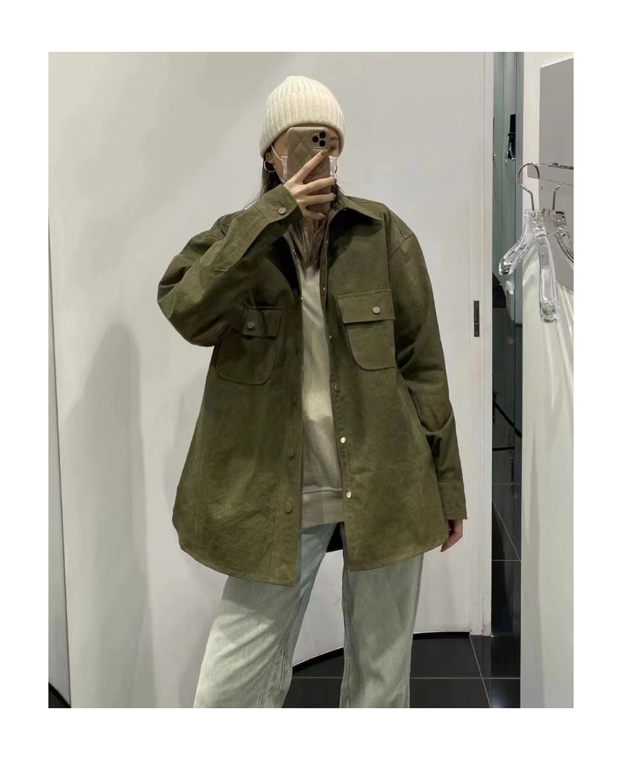 Readymade Logo-print Cargo Shirt In Green