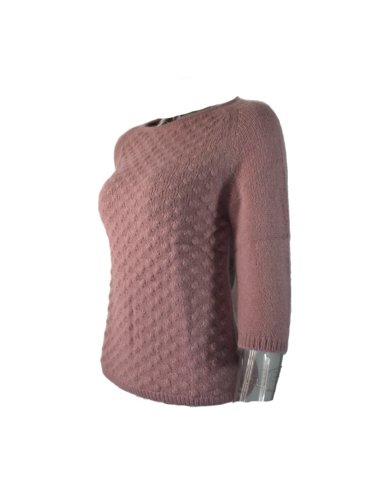 Max Mara Round Neck Sweater In Brown